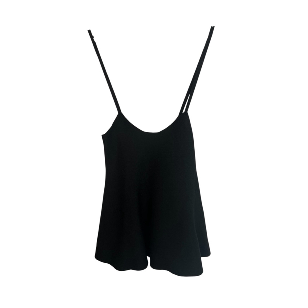 Black Knit Ribbed Short Stretch Mini Jumper Dress S - Picture 2 of 9